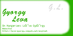 gyorgy leva business card